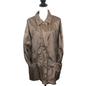 Vintage Haband 90s metallic crinkle windbreaker size xl